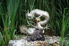 Gartenmöbel - Skulpturen Bronzefigur - Drache - Bavaria Teichbau