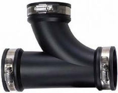 Flexieble Formteile, Bögen, Abzweigungen und Reduzierungen aus Elastomer. Flexieble Formteile, Bögen, Abzweigungen und Reduzierungen aus Elastomer.