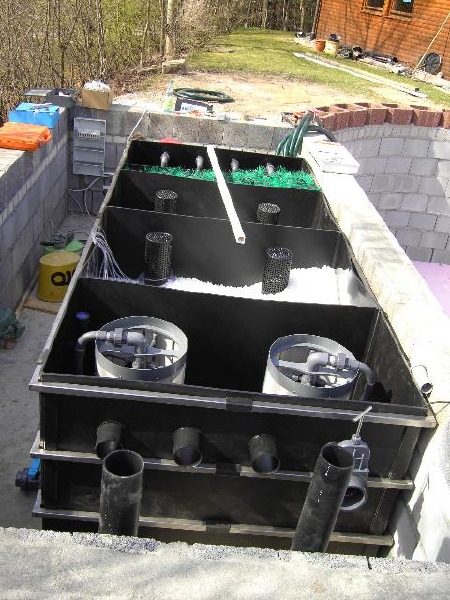 HDPE Teich, Teichbau mit HDPEPlatten