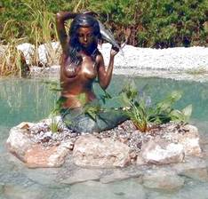 Skulptur aus Bronze - Meerjungfrau